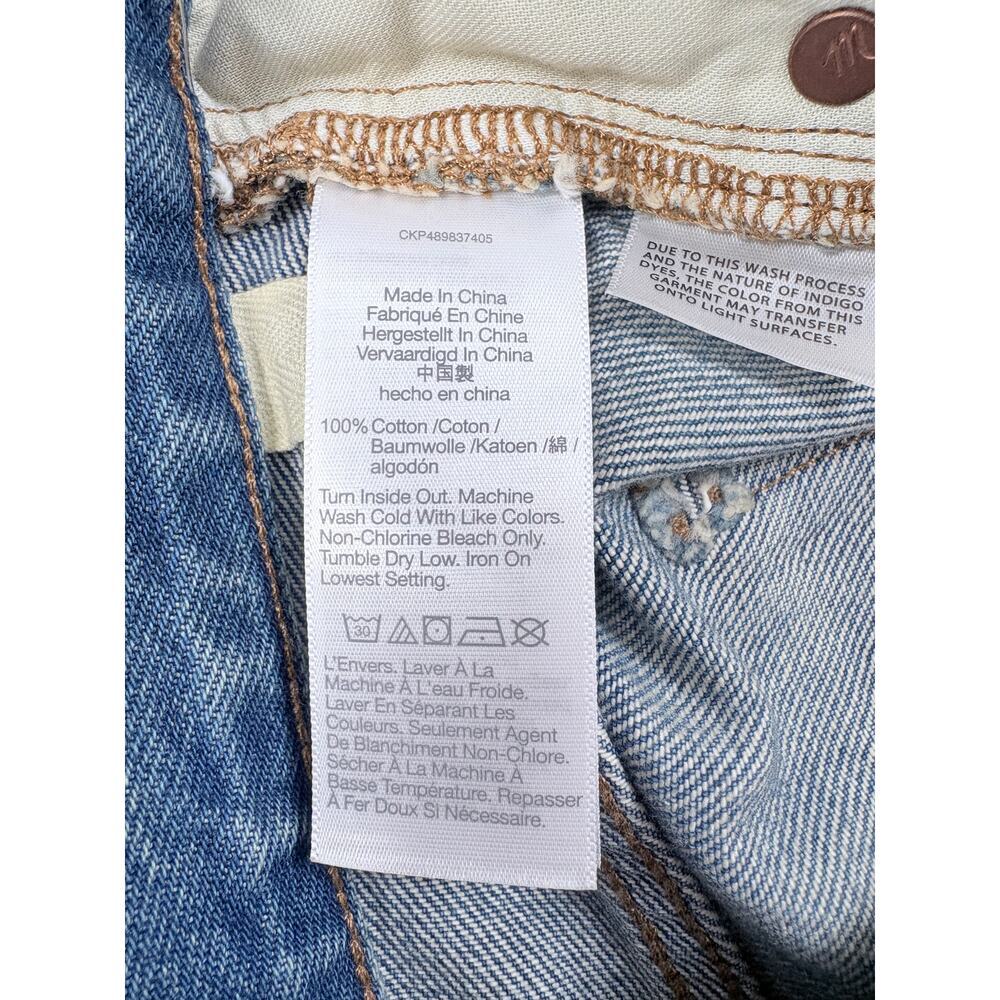 Madewell The Low-Rise Boyfriend Denim Shorts NWT 30 Frayed Coastal Minimalist - Picture 13 of 14